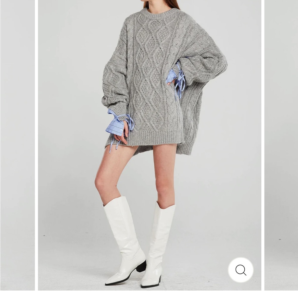 Storets Sadie Shirt Combo Knit Pullover